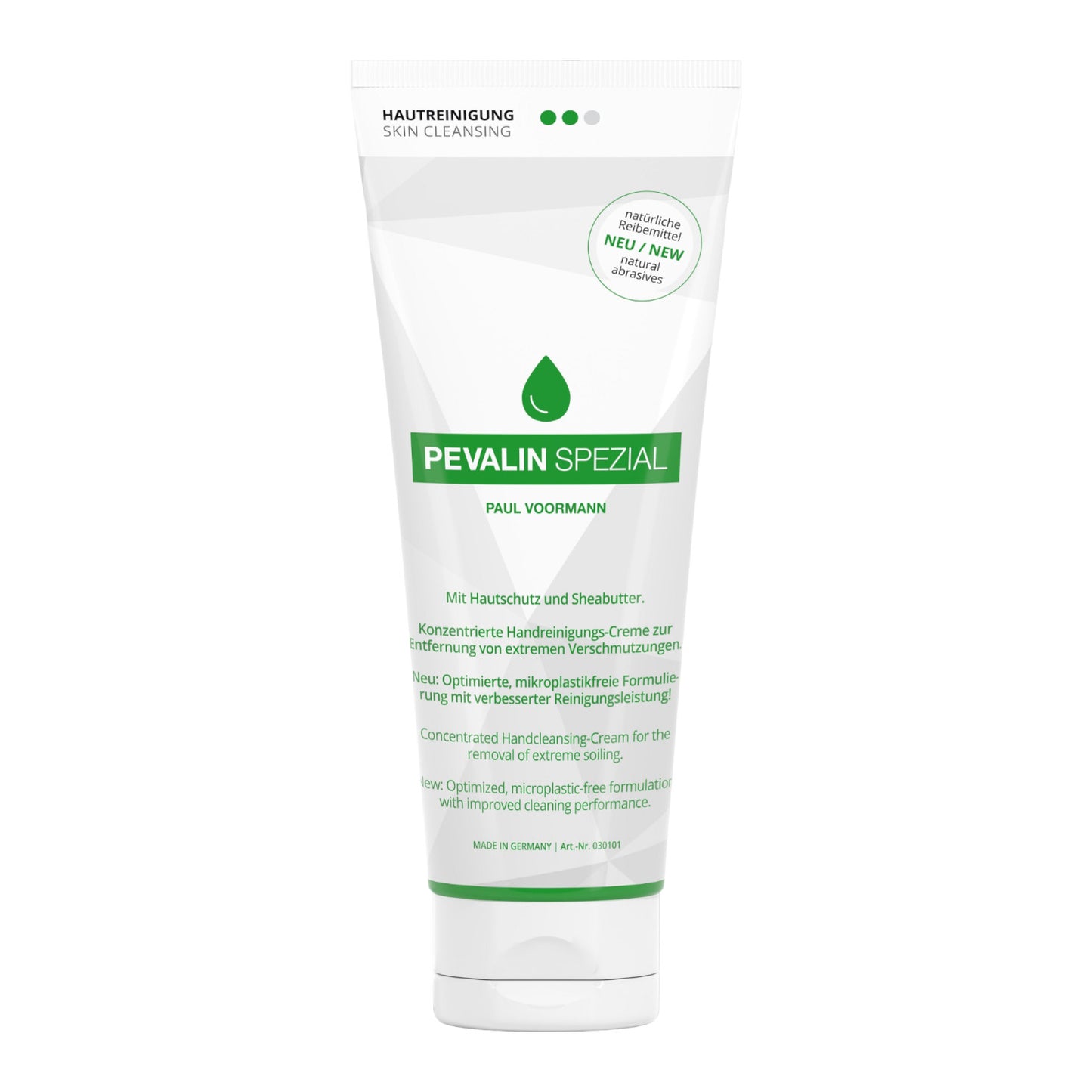 Pevalin Spezial - Concentrated hand cleansing cream with natural abrasives from corn cob and walnut shell flour - with intensive effect, tube