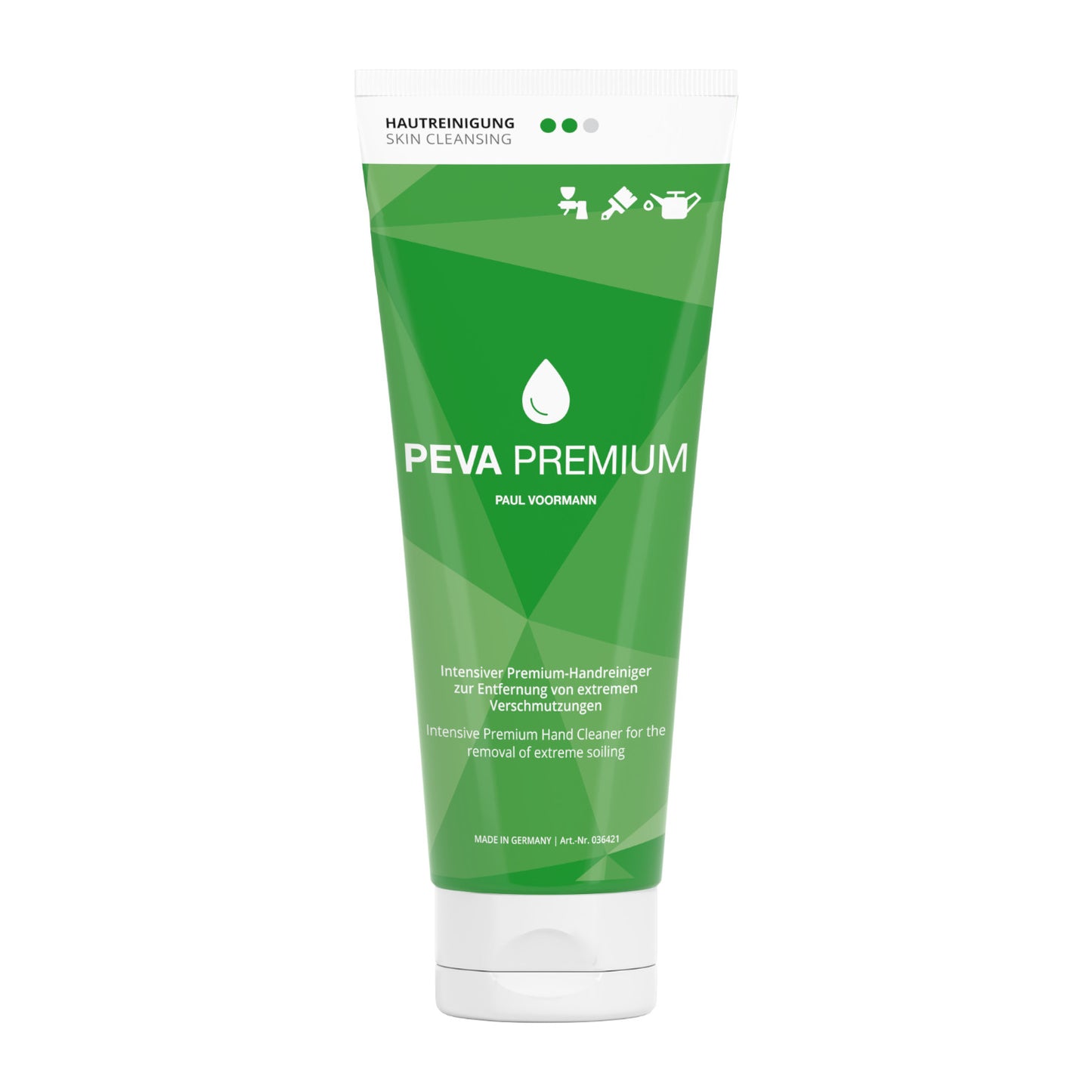 Peva Premium - Premium hand cleaner with natural abrasives made from walnut shell flour - with particularly intensive effect, tube