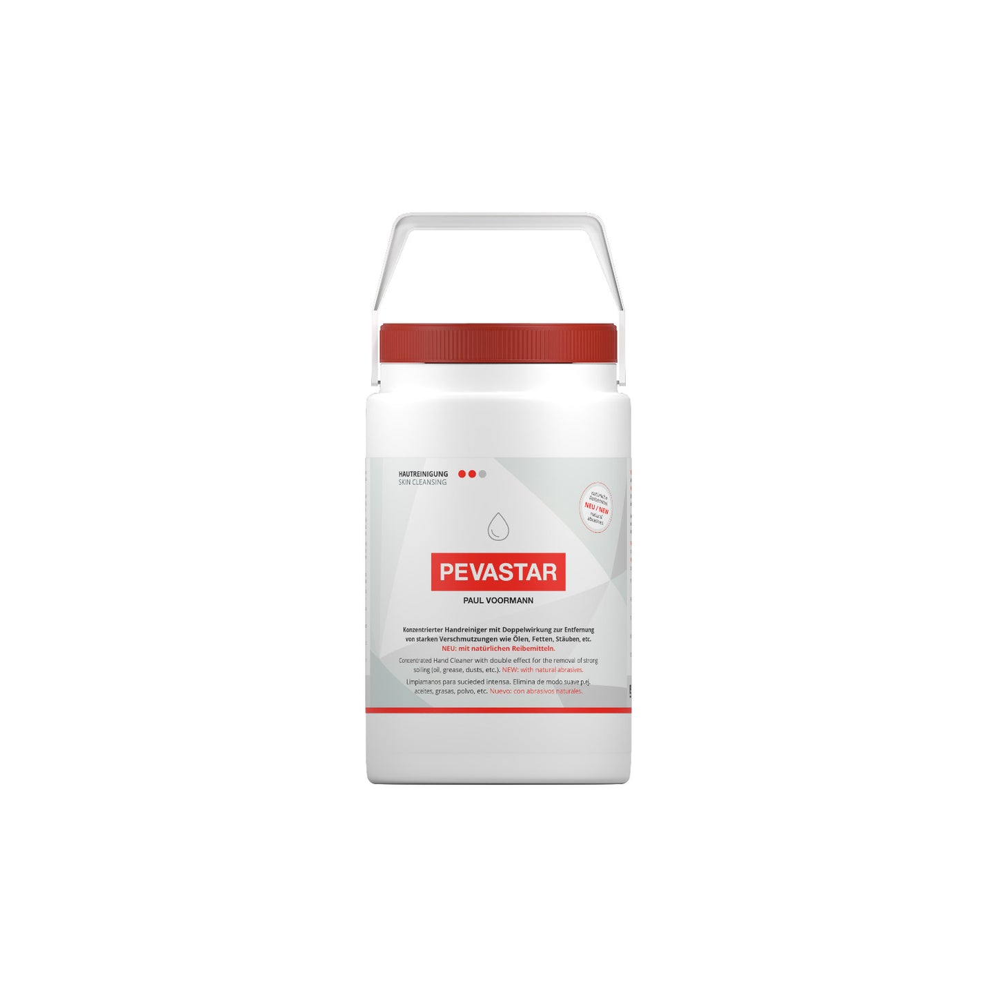 Pevastar Hautreinigung 3L Dose | starke Verschmutzung Konzentrierter Handreiniger mit Doppelwirkung