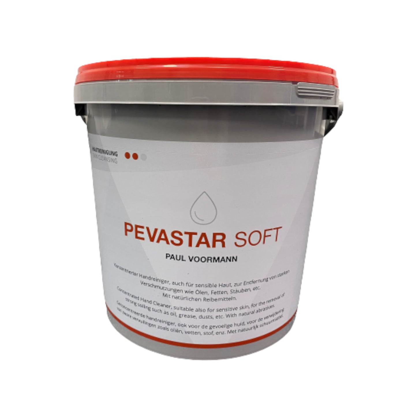 Pevastar SOFT - Concentrated hand cleaner with natural abrasives from walnut shell flour - suitable for sensitive skin, bucket
