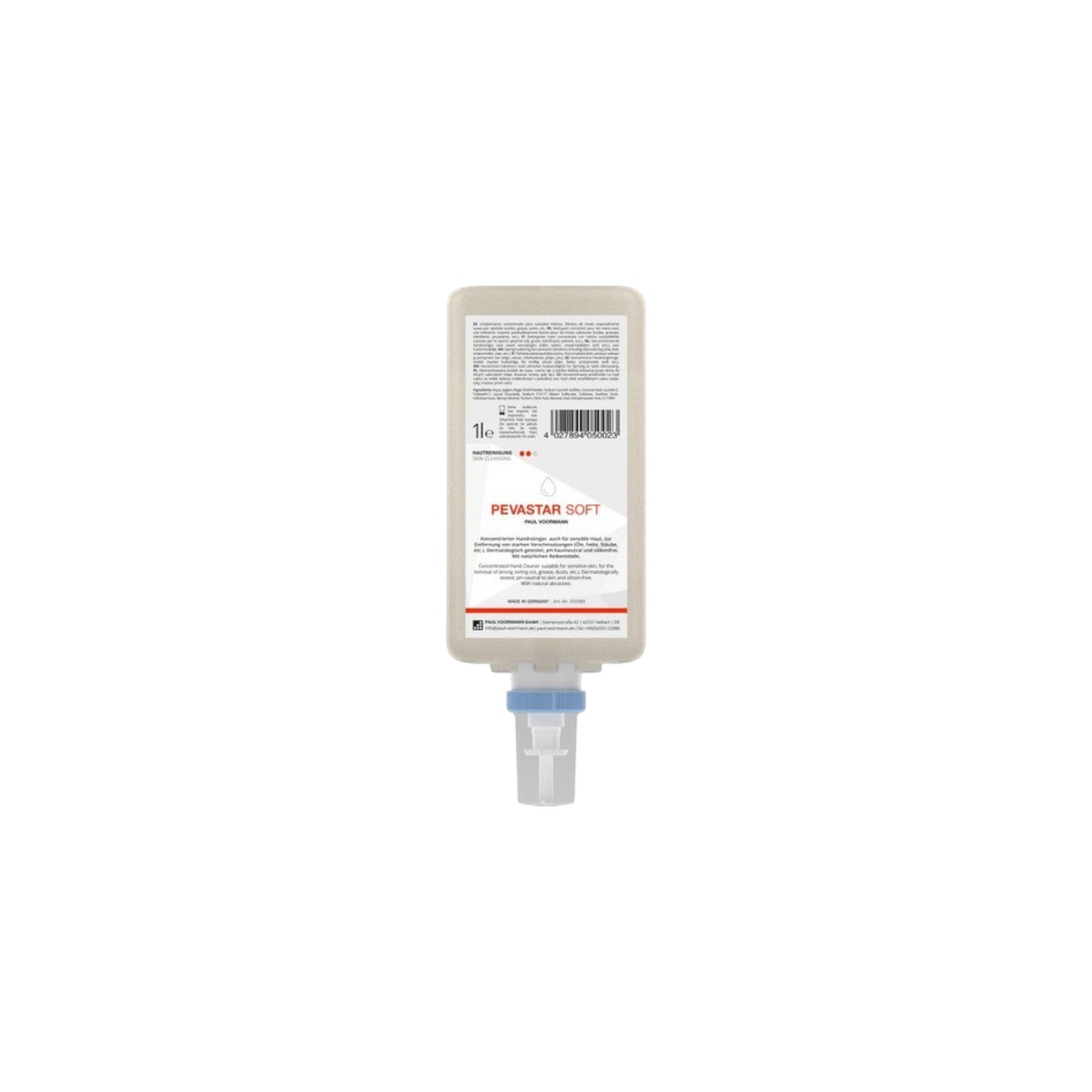 Pevastar SOFT - Concentrated hand cleaner with natural abrasives made from walnut shell flour - suitable for sensitive skin, soft bottle