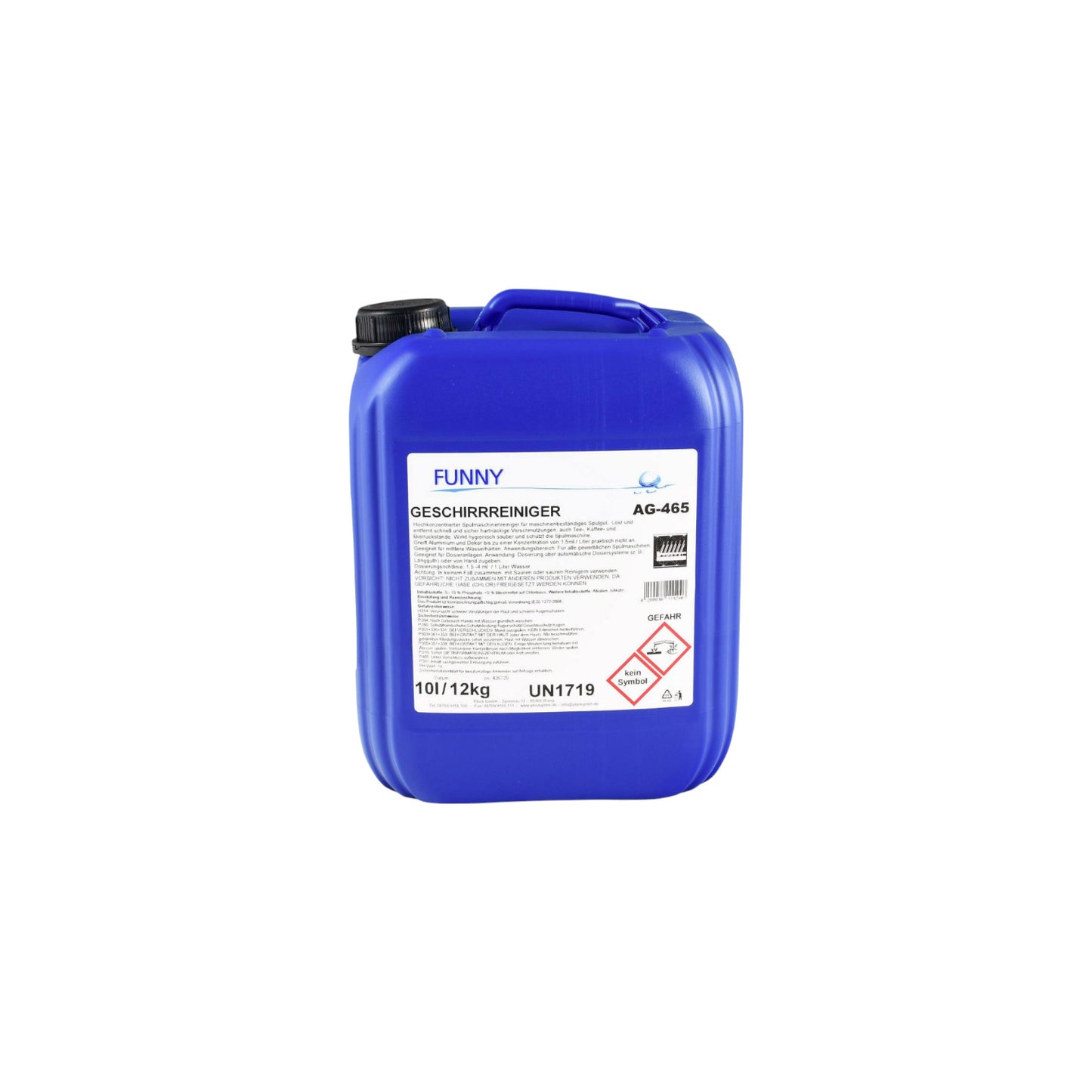 Dishwasher detergent for commercial machines, liquid, 10 l