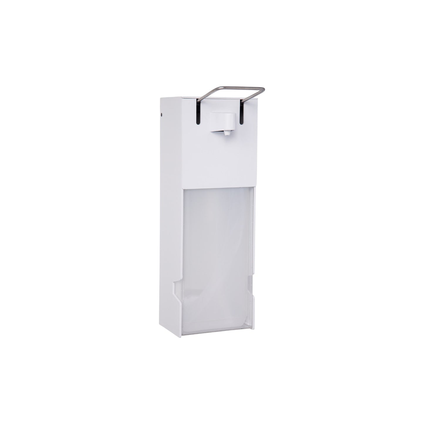 Plastic dispenser for 2.5 l bottle, with transparent cover