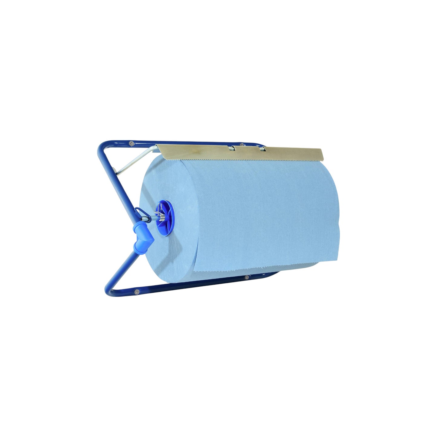 Cleaning roll dispenser, wall mount, metal, for rolls up to 405 mm