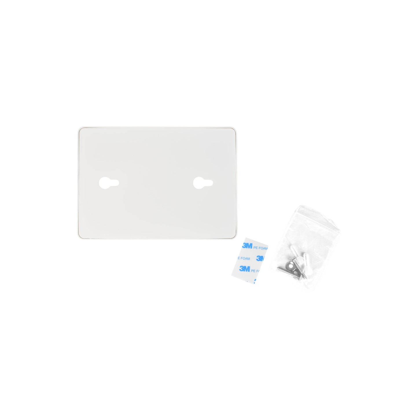Dispenser for hygiene bags, white, made of plastic, 140x100x25 mm