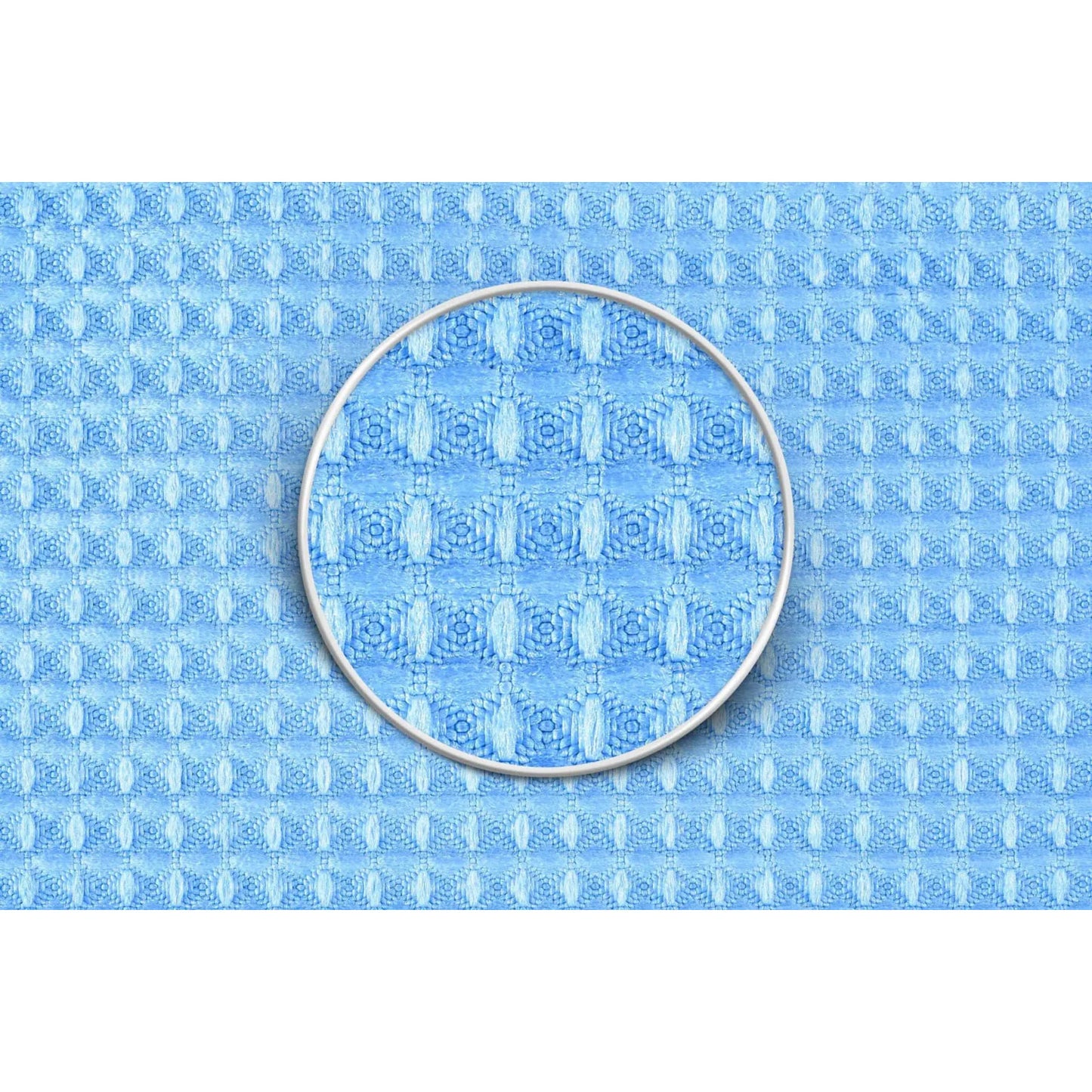 Microfiber waffle cloths, blue, 40 x 40 cm, 20 x 10 pieces