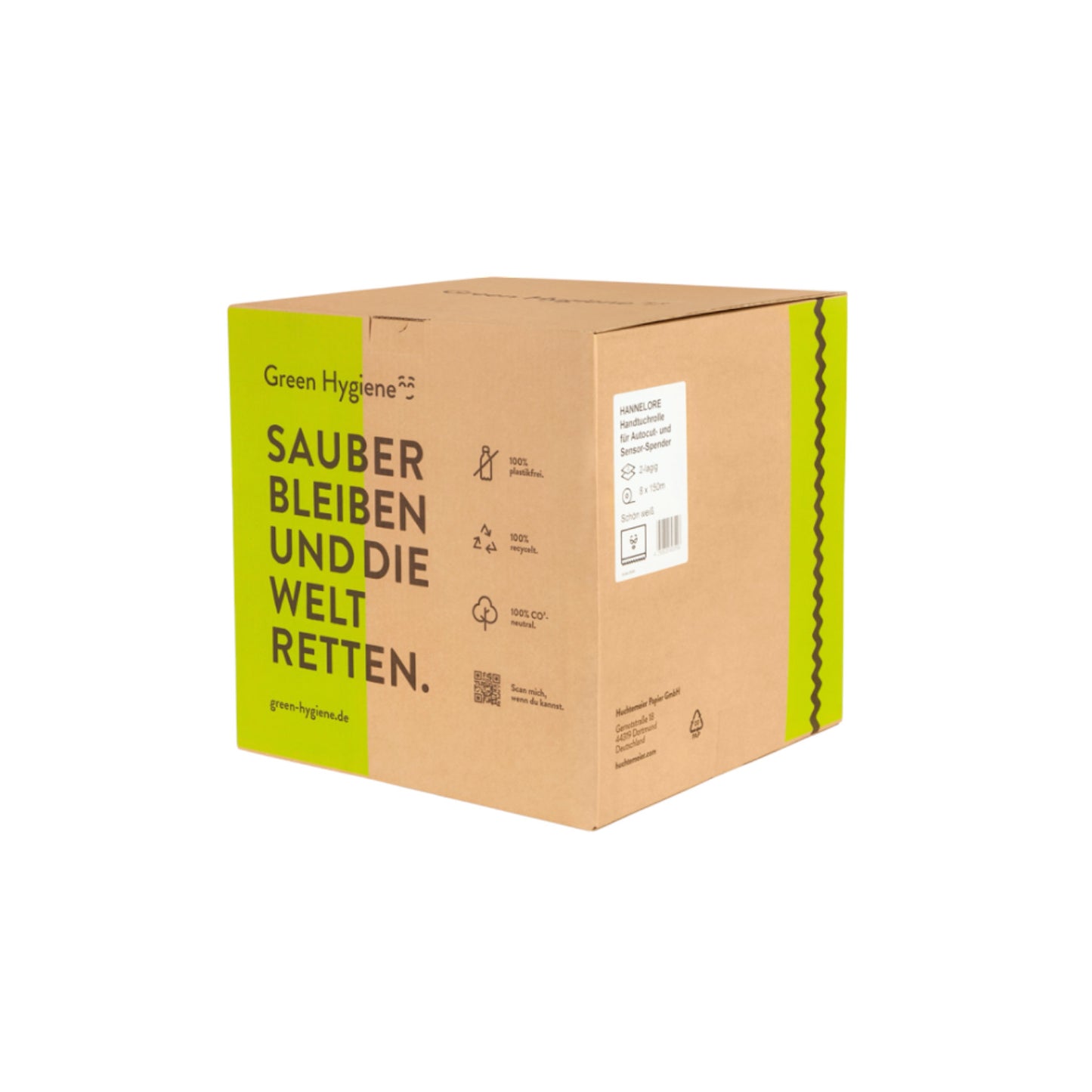 Handtuchrollen für Spendersysteme, 2-lagig, 150,00m, Recycling