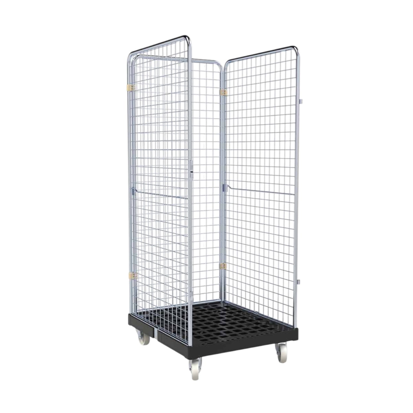 Rollbehälter ADB "BASICline" 1600 C KU RC schwarz, 724 x 815 mm, 3-seitig, Cr 3
