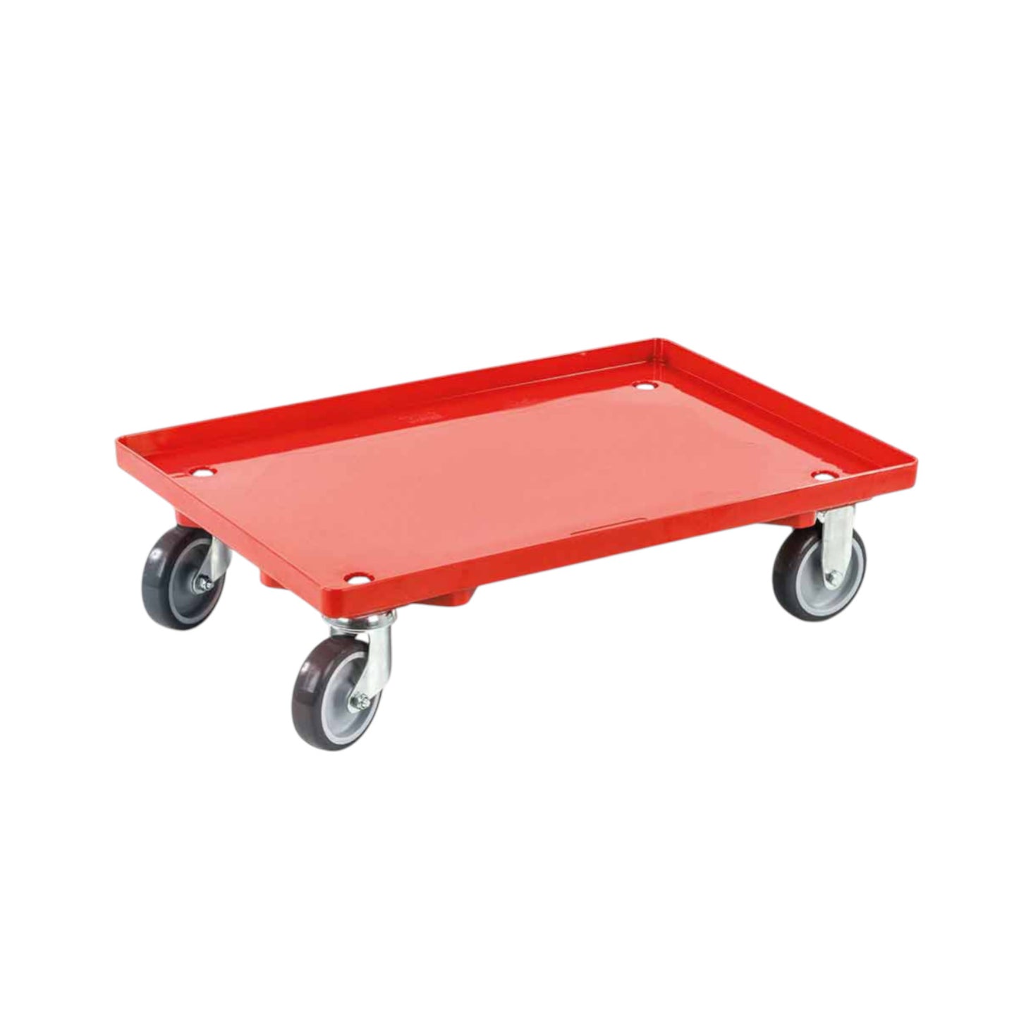 Transportroller KU rot, 415 x 615 mm, light Deck, ø 100 TPE