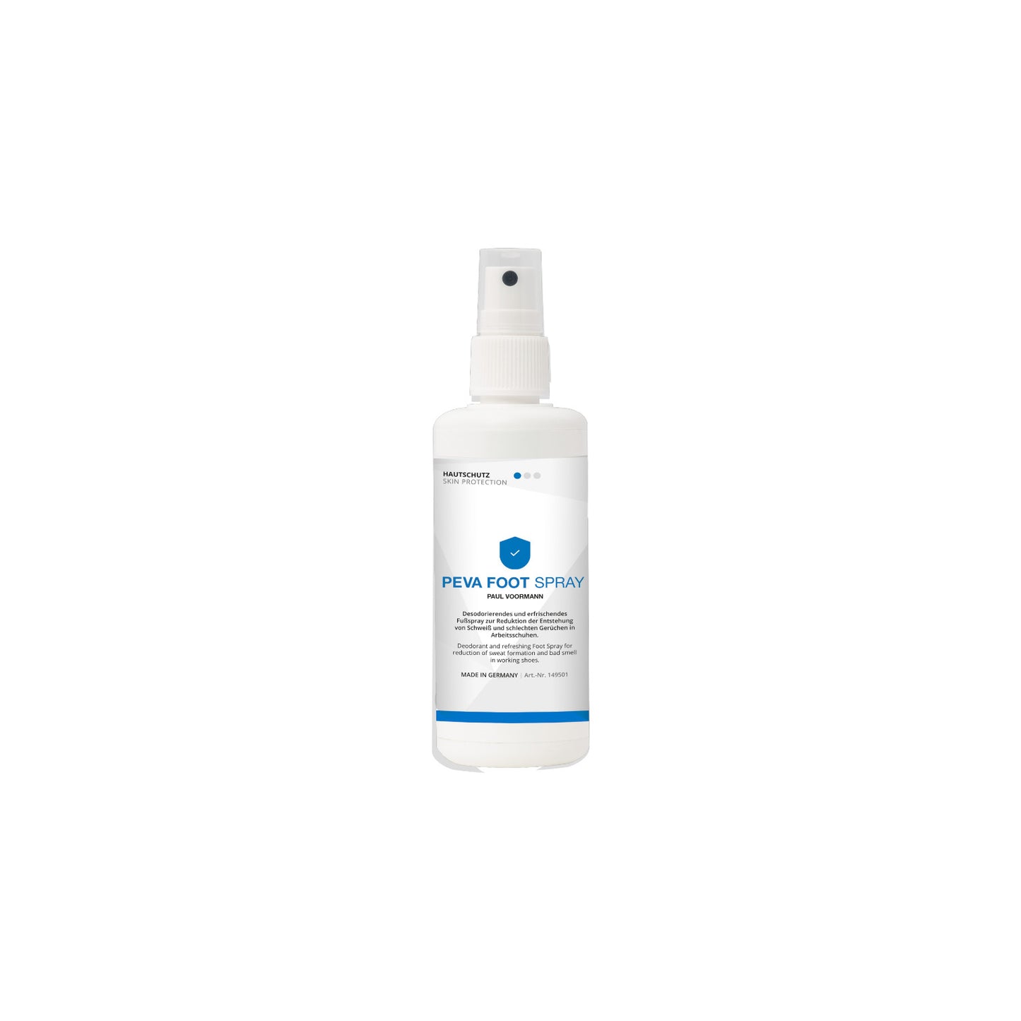 PEVA FOOT SPRAY skin protection spray bottle 100ml Deodorizing and refreshing foot spray.