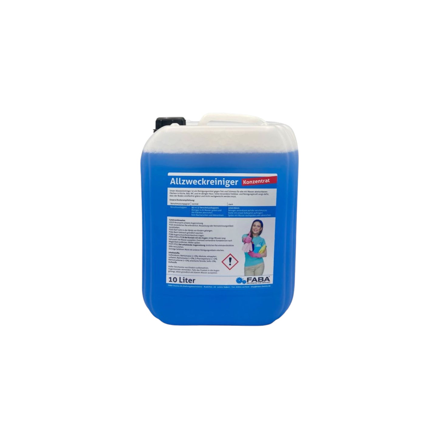 All-purpose cleaner 10L in a plastic canister
