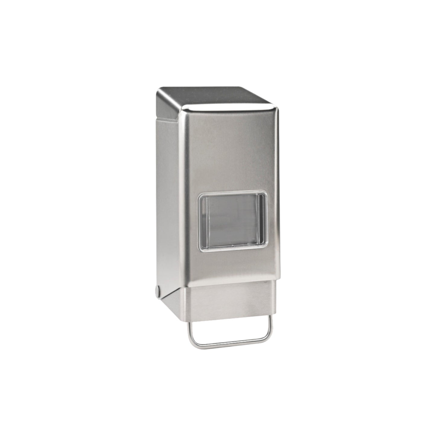 PEVAMAT SF - stainless steel dispenser for 1 l and 2 l soft drinks bottles, with lock, matt brushed
