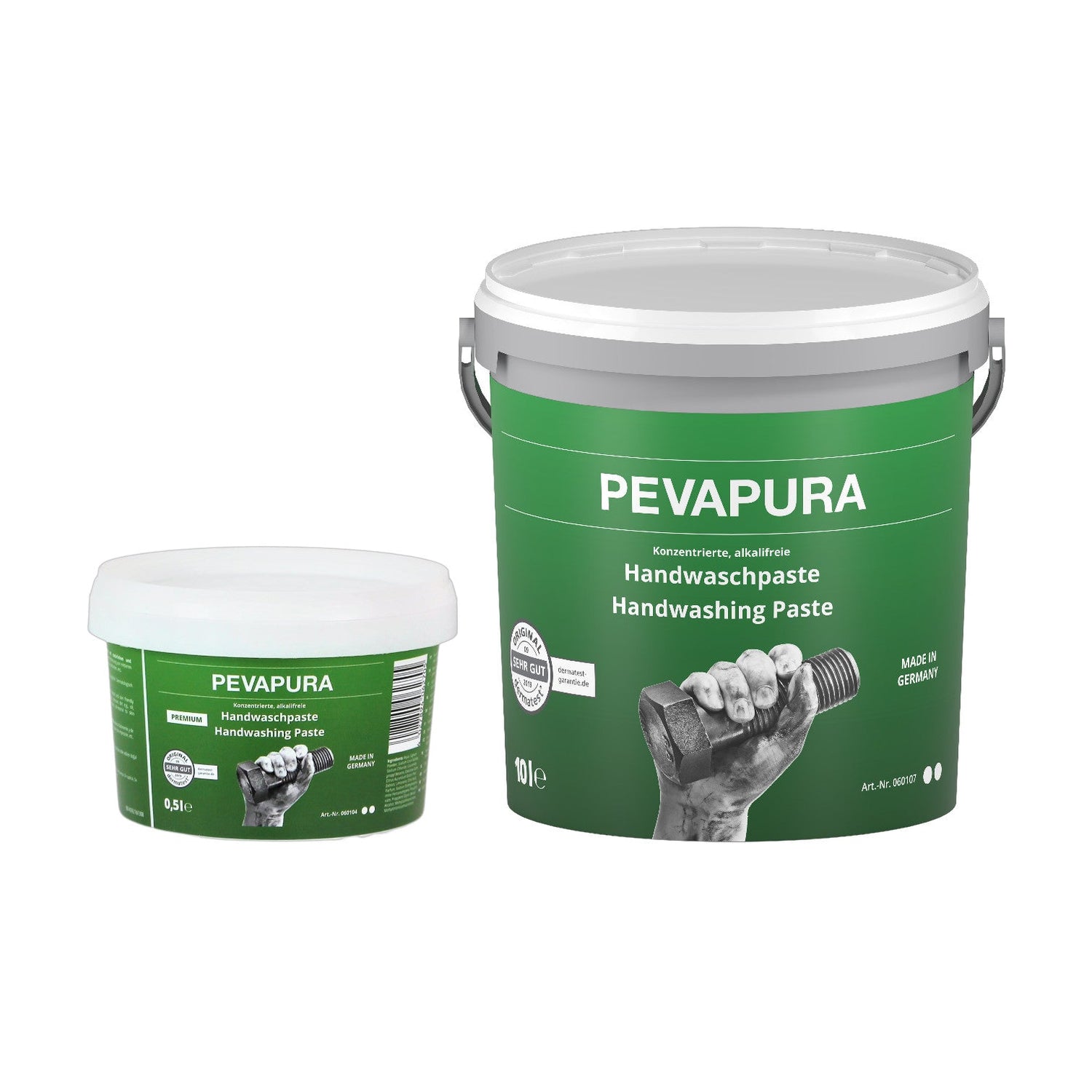PEVAPURA Handreinigungs-Paste mit natürlichen Reibemitteln
