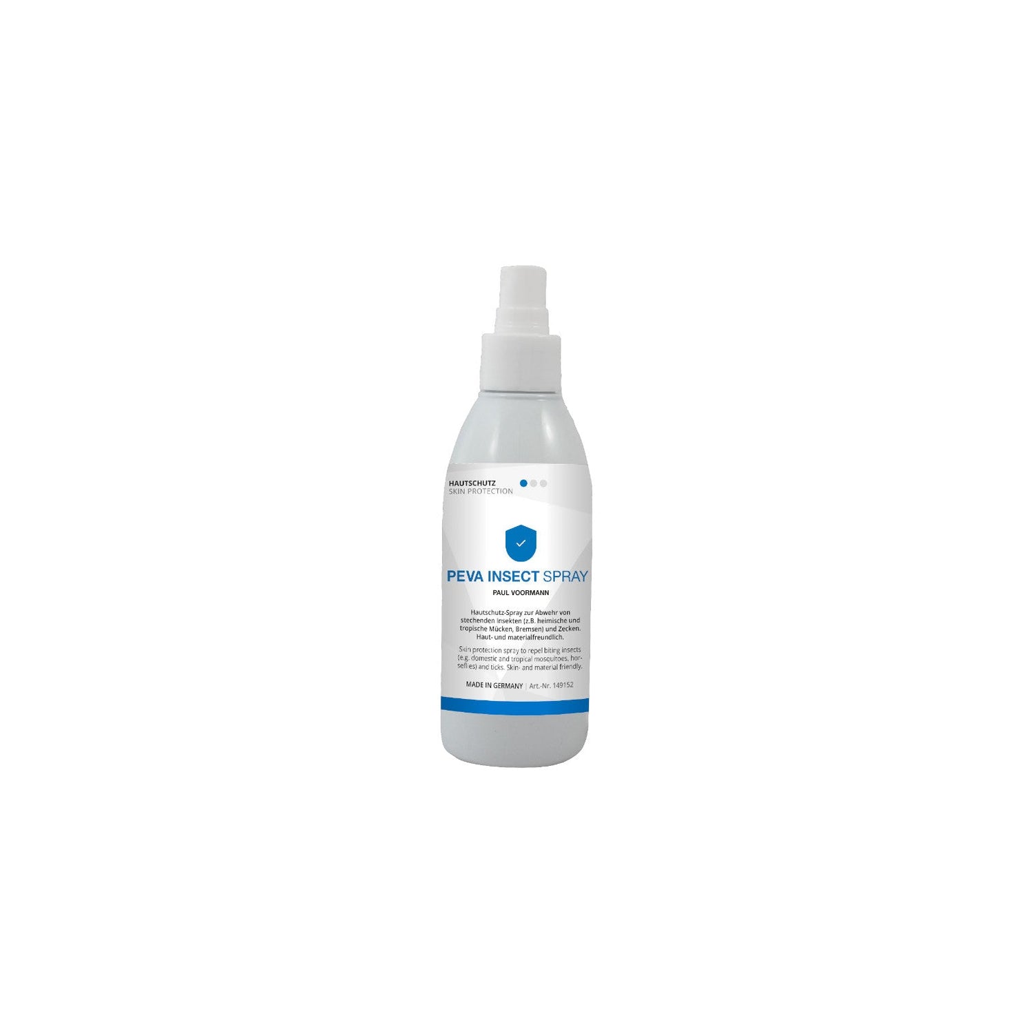 PEVA INSECT SPRAY Das Hautschutz-Spray zur Abwehr von stechenden Insekten (z.B. heimische und tropische Mücken, Bremsen) und Zecken.