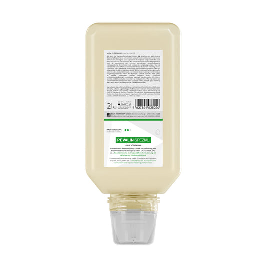 Pevalin Spezial - Concentrated hand cleansing cream with natural abrasives from corn cob and walnut shell flour - with intensive effect, soft bottle
