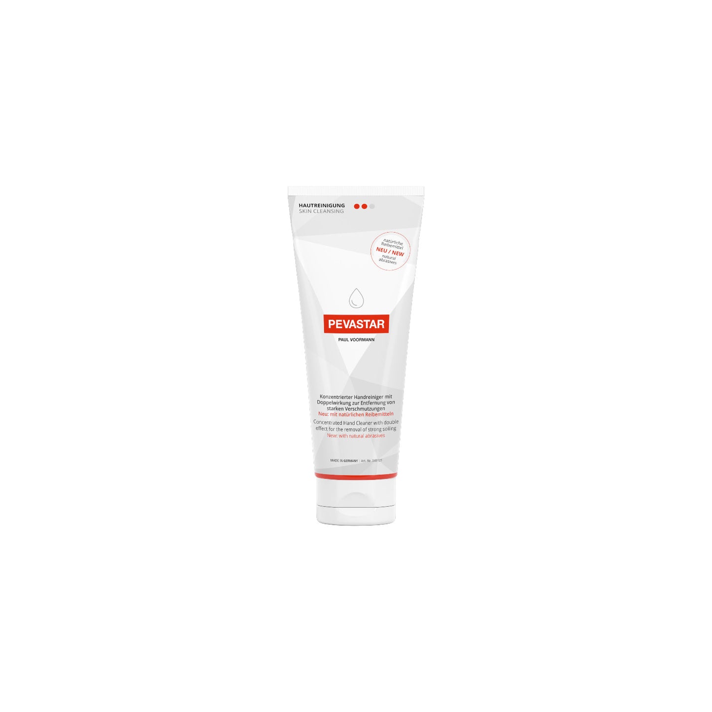 Pevastar Hautreinigung 250ml Tube | starke Verschmutzung  Konzentrierter Handreiniger mit Doppelwirkung