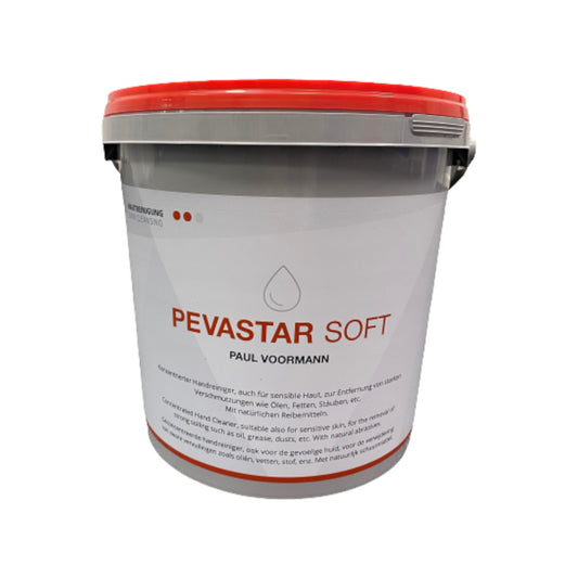 Pevastar SOFT - Concentrated hand cleaner with natural abrasives from walnut shell flour - suitable for sensitive skin, bucket