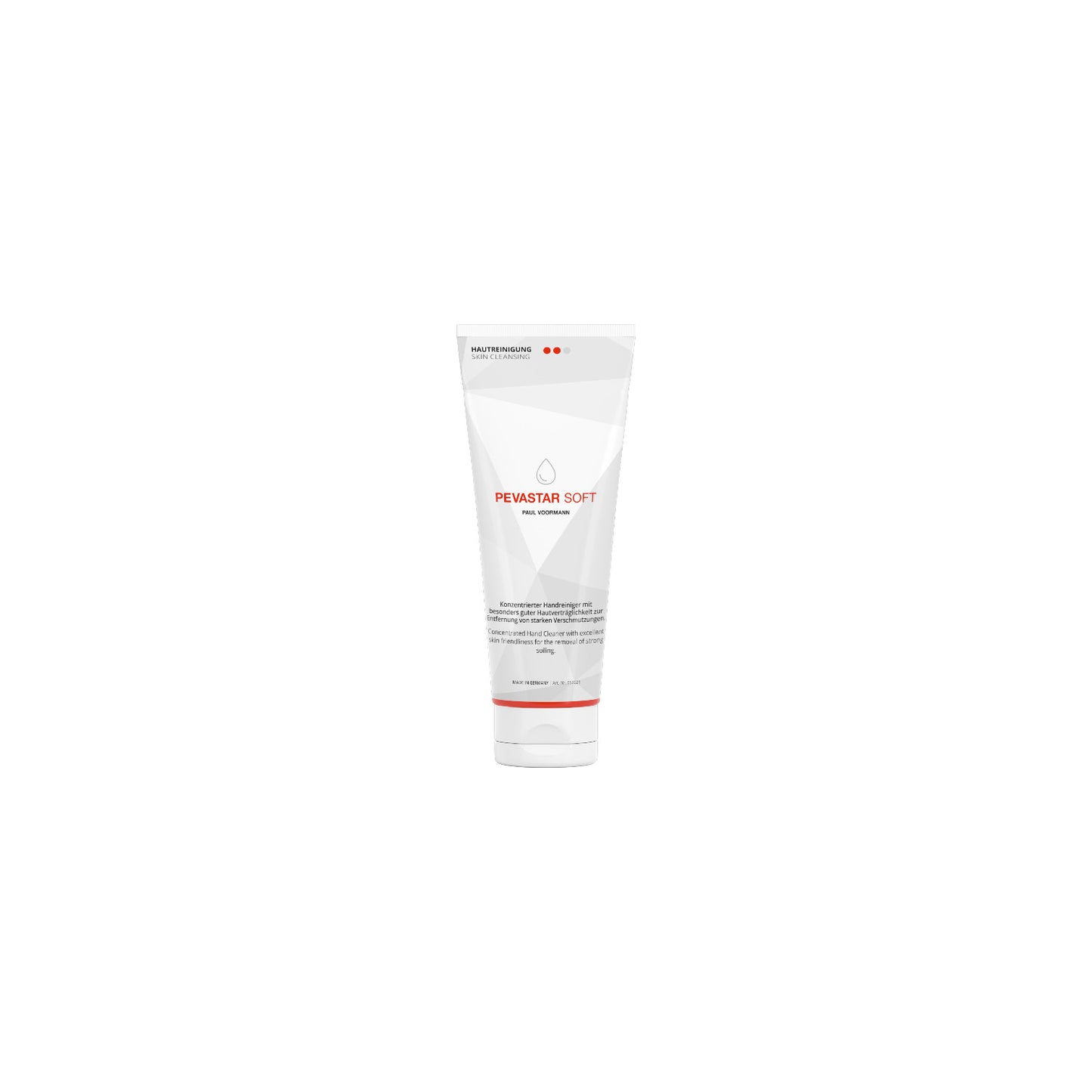 Pevastar SOFT - Konzentrierter Handreiniger mit natürlichen Reibemitteln aus Walnussschalenmehl - für sensible Haut geeignet, Softflasche