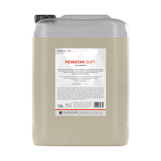 Pevastar SOFT - Concentrated hand cleaner with natural abrasives made from walnut shell flour - suitable for sensitive skin, canister