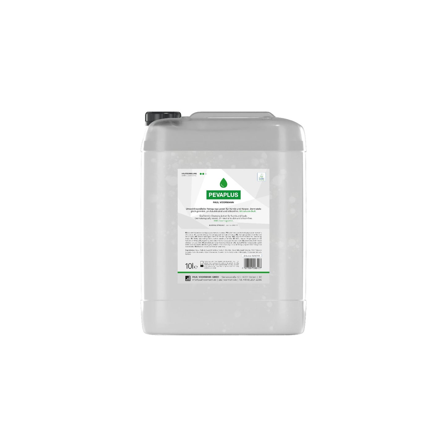 Pevaplus Skin Cleansing &amp; Washroom Hygiene Bottle 1L | Light Soiling Environmentally friendly, mild skin cleansing lotion