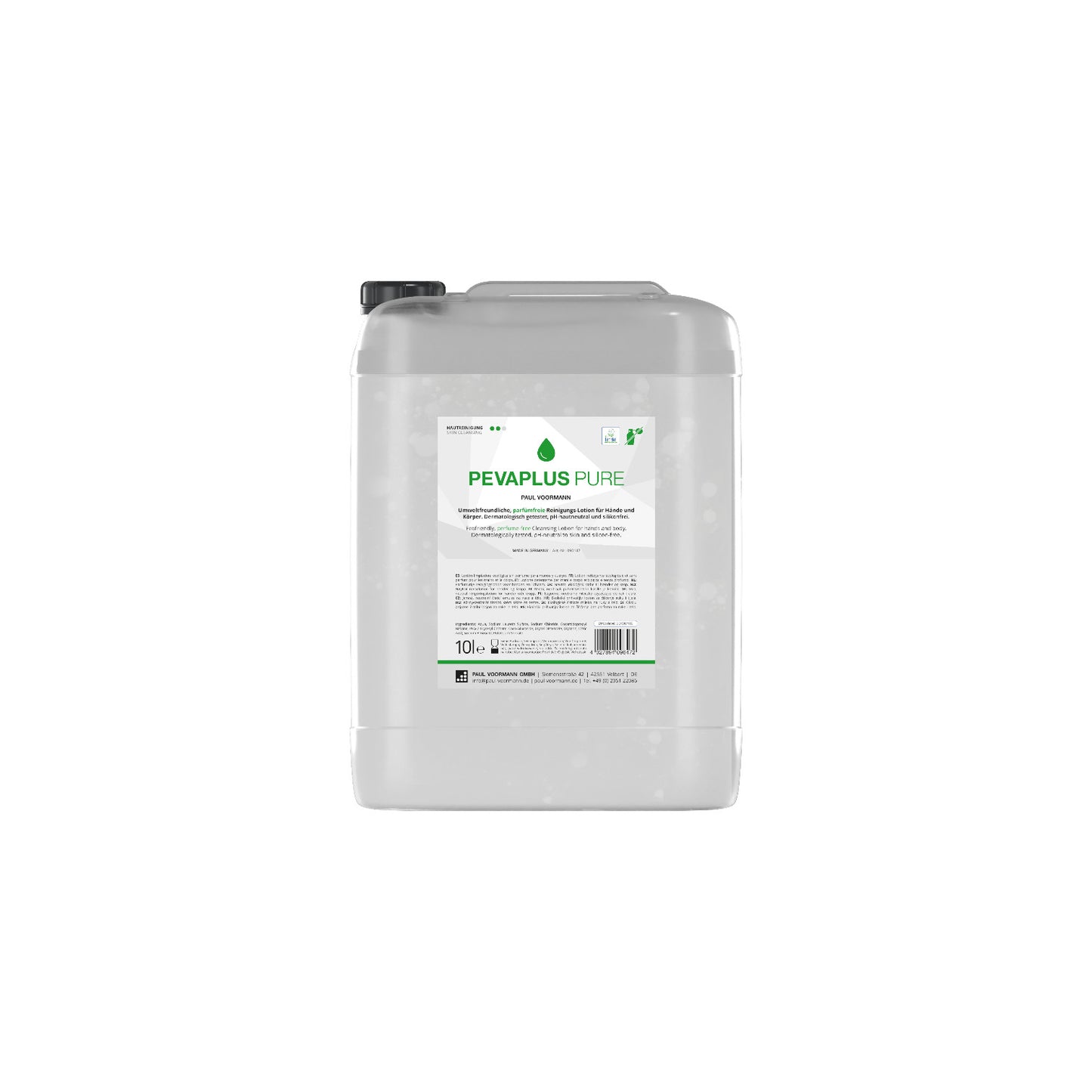 Pevaplus Skin Cleansing &amp; Washroom Hygiene Bottle 1L | Light Soiling Environmentally friendly, mild skin cleansing lotion