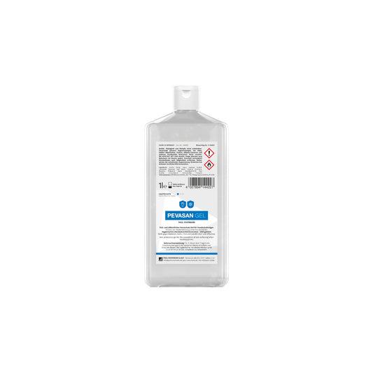 Pevasan Gel Skin Protection Bottle 1L Hygienic hand disinfectant (VAH-listed) and skin protection gel unscented
