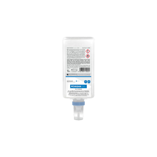 Pevasan Gel Skin Protection Care&amp;Clean Bottle 1L Hygienic hand disinfectant (VAH-listed) and skin protection gel unscented