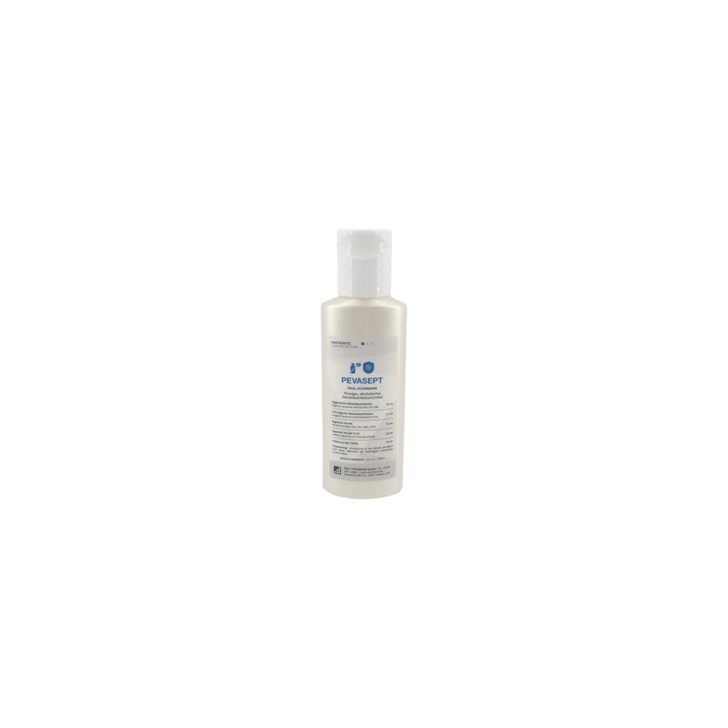 Pevasept Skin Protection Bottle 100ml As a liquid hygienic hand disinfectant – unscented