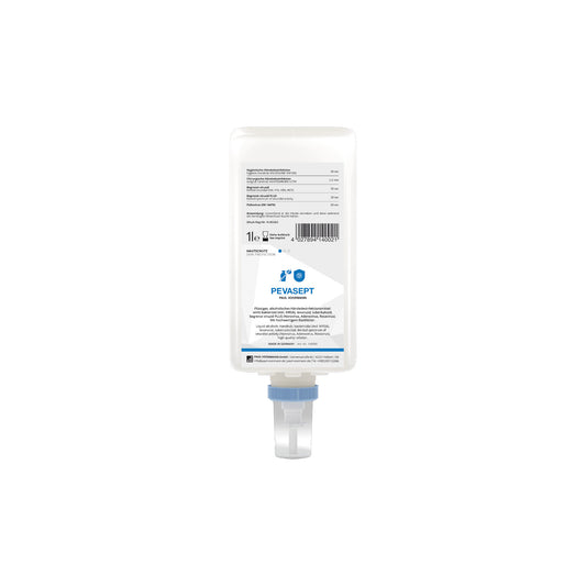 Pevasept Skin Protection Care&amp;Clean Bottle 1L As a liquid hygienic hand disinfectant – unscented