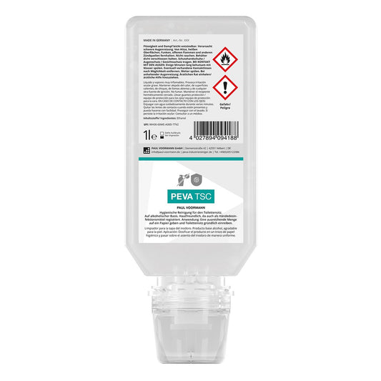 Peva TSC - Hygienic alcohol-based toilet seat cleaner, soft bottle