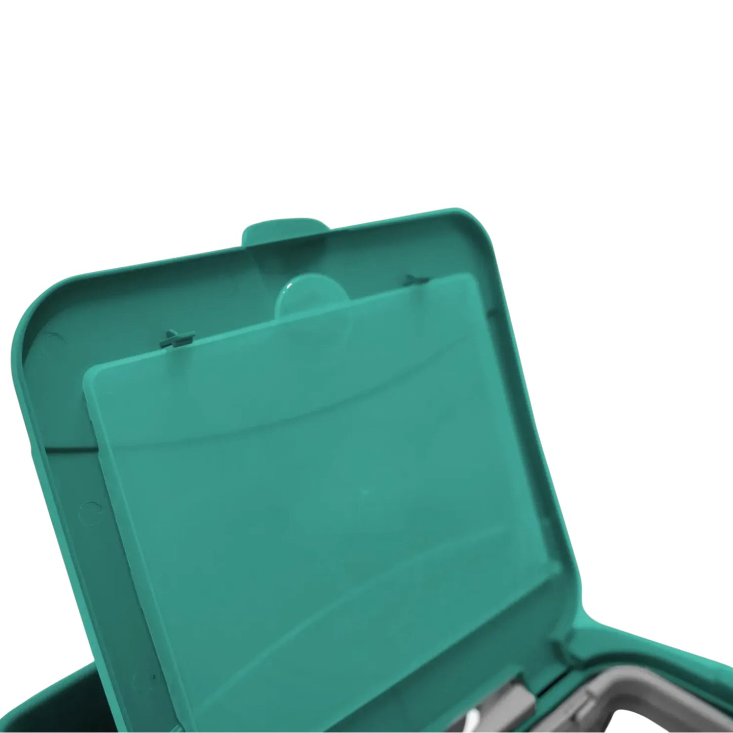 Doppelfahrwagen mit 2 x 25 l Eimer, Mopp-Presse, Utensilbehälter, Müllsackhalterung, Mopphalter + Ablage