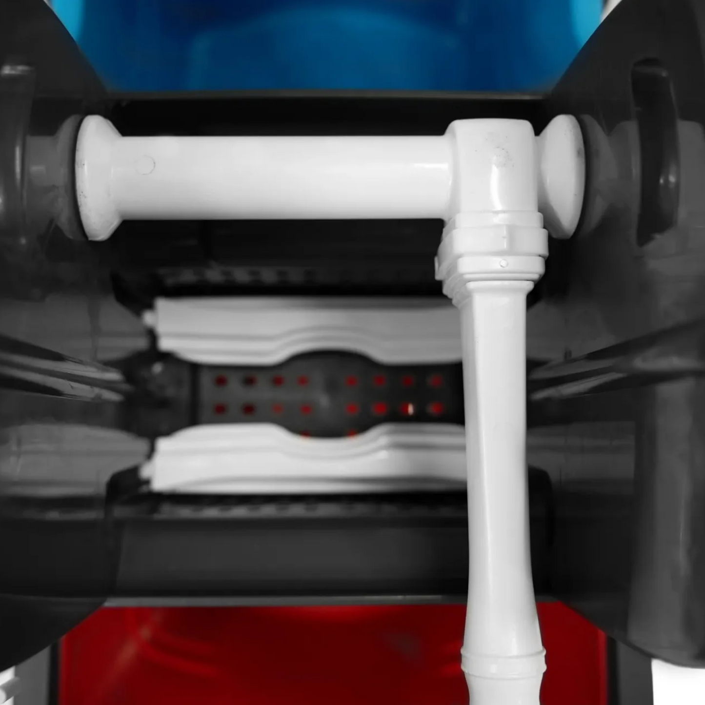 Doppelfahrwagen mit 2 x 25 l Eimer, Mopp-Presse, Utensilbehälter, Müllsackhalterung, Mopphalter + Ablage