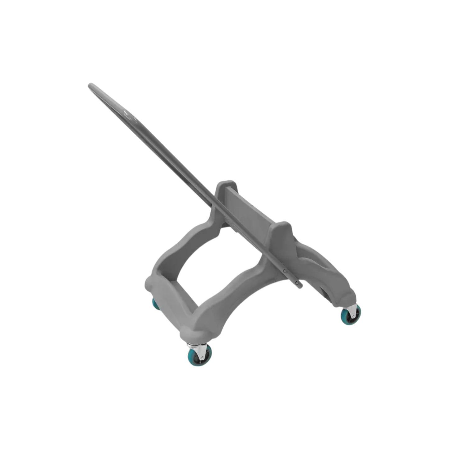 Reinigungswagen 2x5l mit Doppelfahrwagen 2x18l Eimer, Mopp-Presse, Mopp-Halterung, Utensilbehälter und 100l Leinentasche