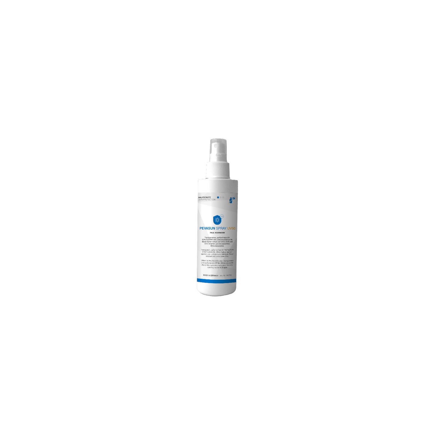 PEVASUN SPRAY UV50 Hautschutz Sprühflasche 200ml Das transparente, wasserfeste UV-SCHUTZSPRAY mit Lichtschutzfaktor 50 als Schutz.