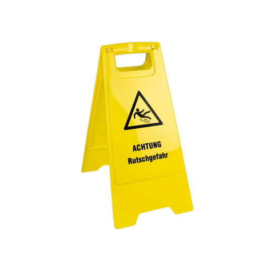 Warnschild "Achtung Rutschgefahr" gelb, ca. 61 cm hoch