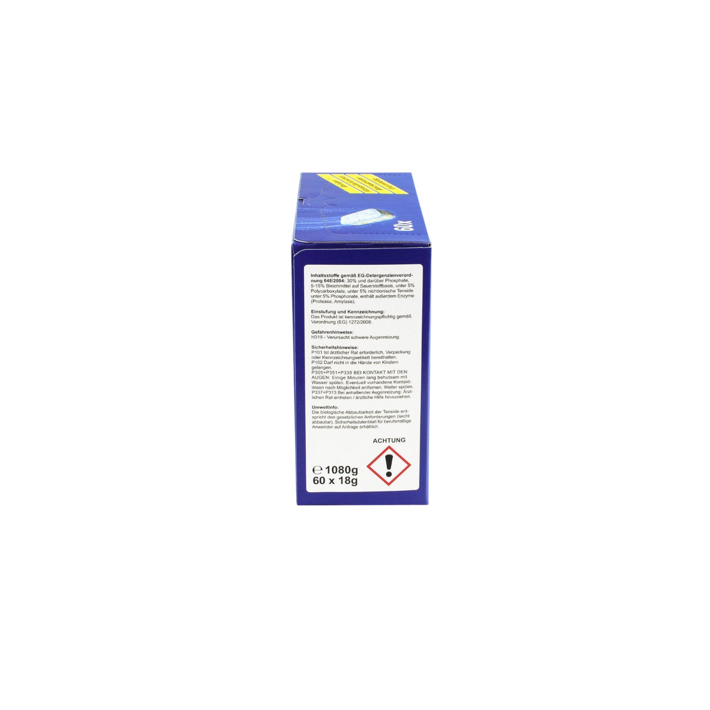 Dishwasher tablets 2 phases, detergent and rinse aid, 60 pieces