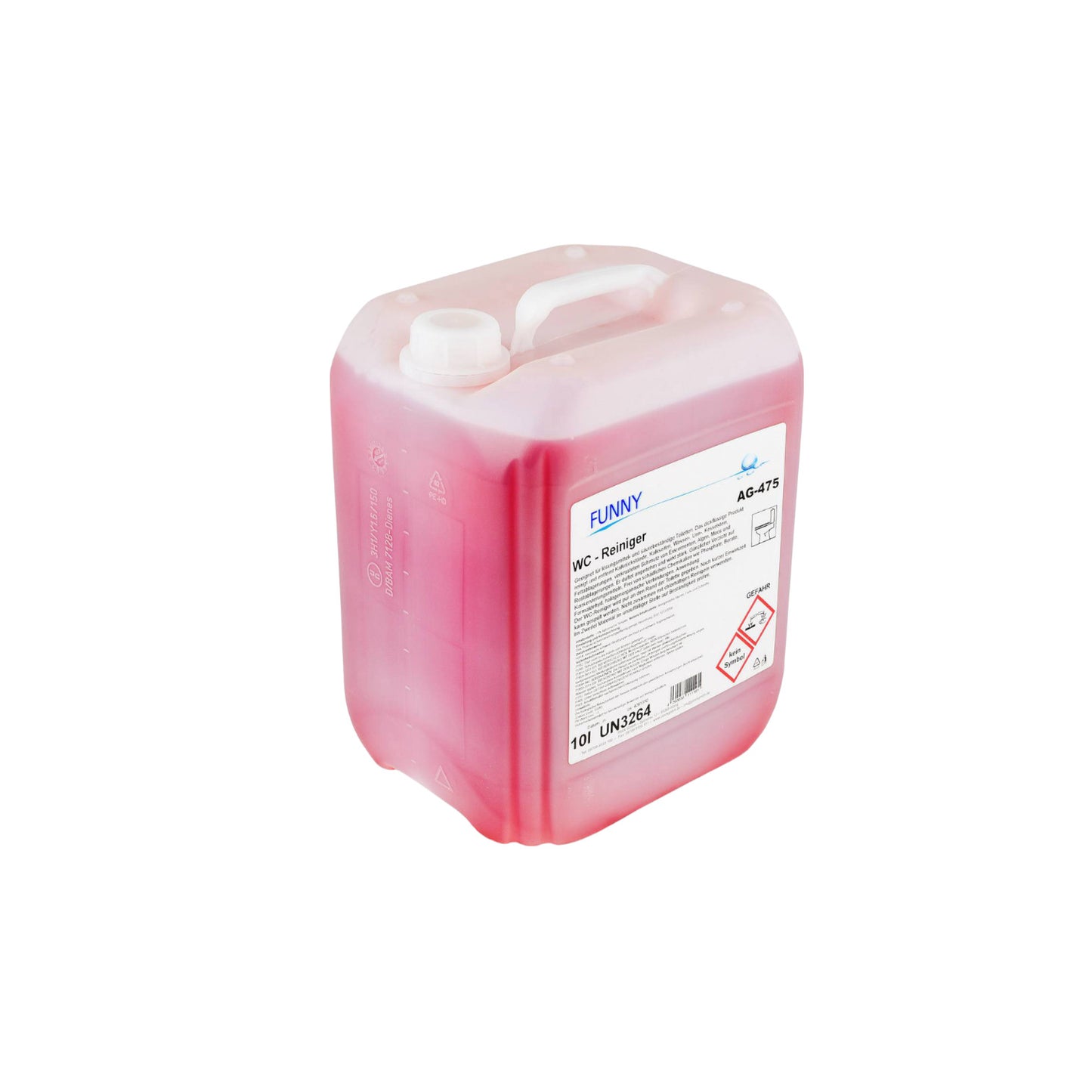 Toilet cleaner in a 10-liter canister