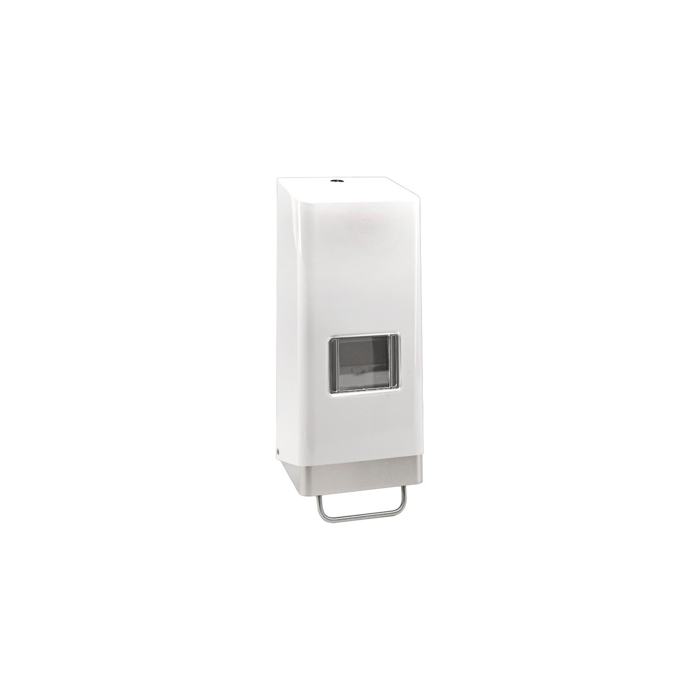PEVAMAT SF4 - Stainless steel dispenser for 4 l soft drinks bottles, lockable, white powder-coated