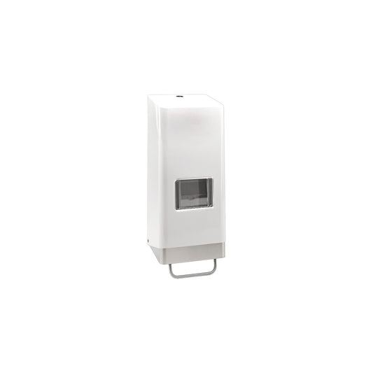 PEVAMAT SF4 - Stainless steel dispenser for 4 l soft drinks bottles, lockable, white powder-coated