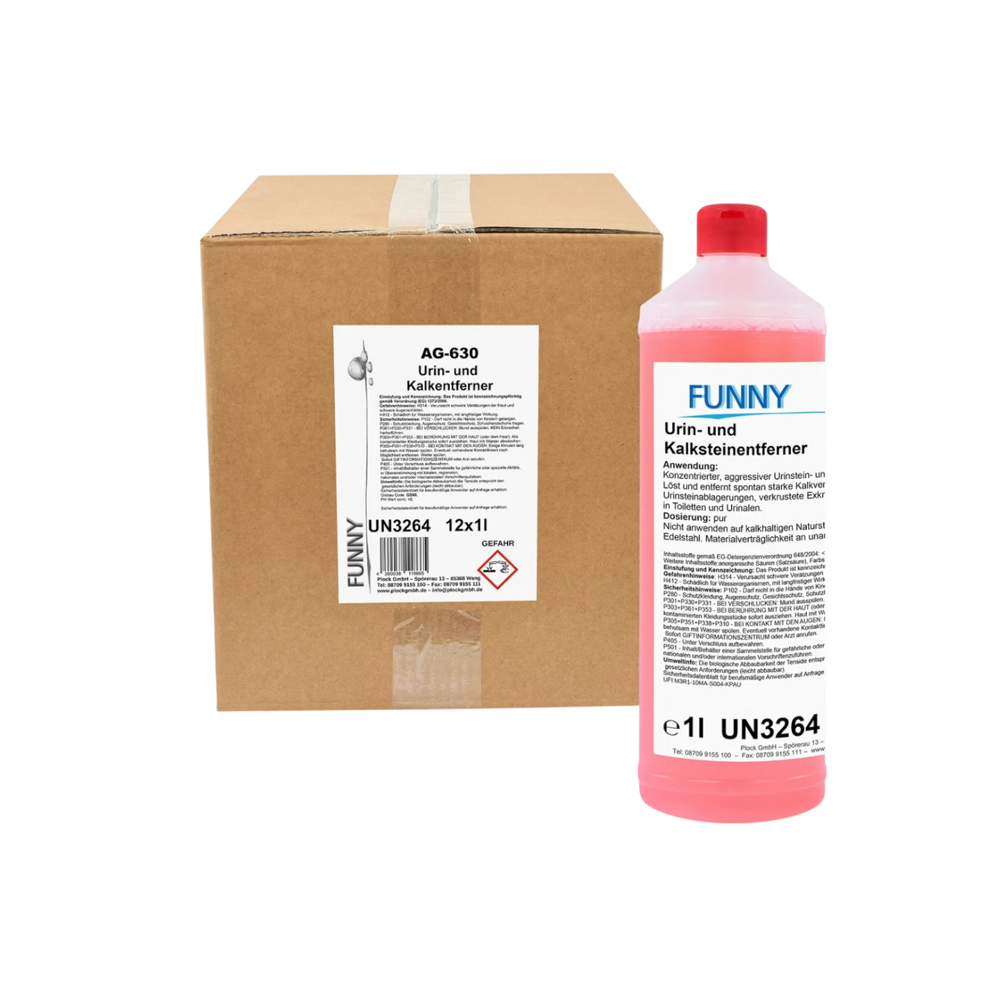 Urin- und Kalksteinentferner, 12 x 1 l Flaschen