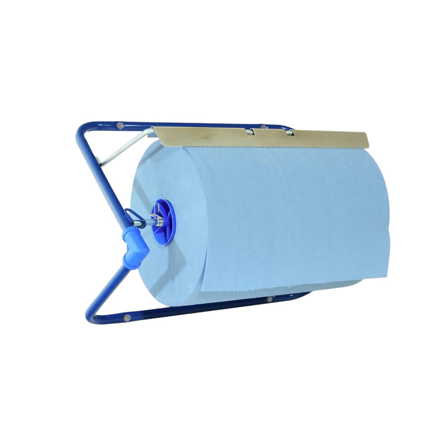 Cleaning roll dispenser, wall mount, metal, for rolls up to 405 mm