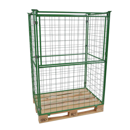 Gitteraufsatzrahmen 800 x 1.200 x 1.600 mm 100x100 Drahtmaschung, grün