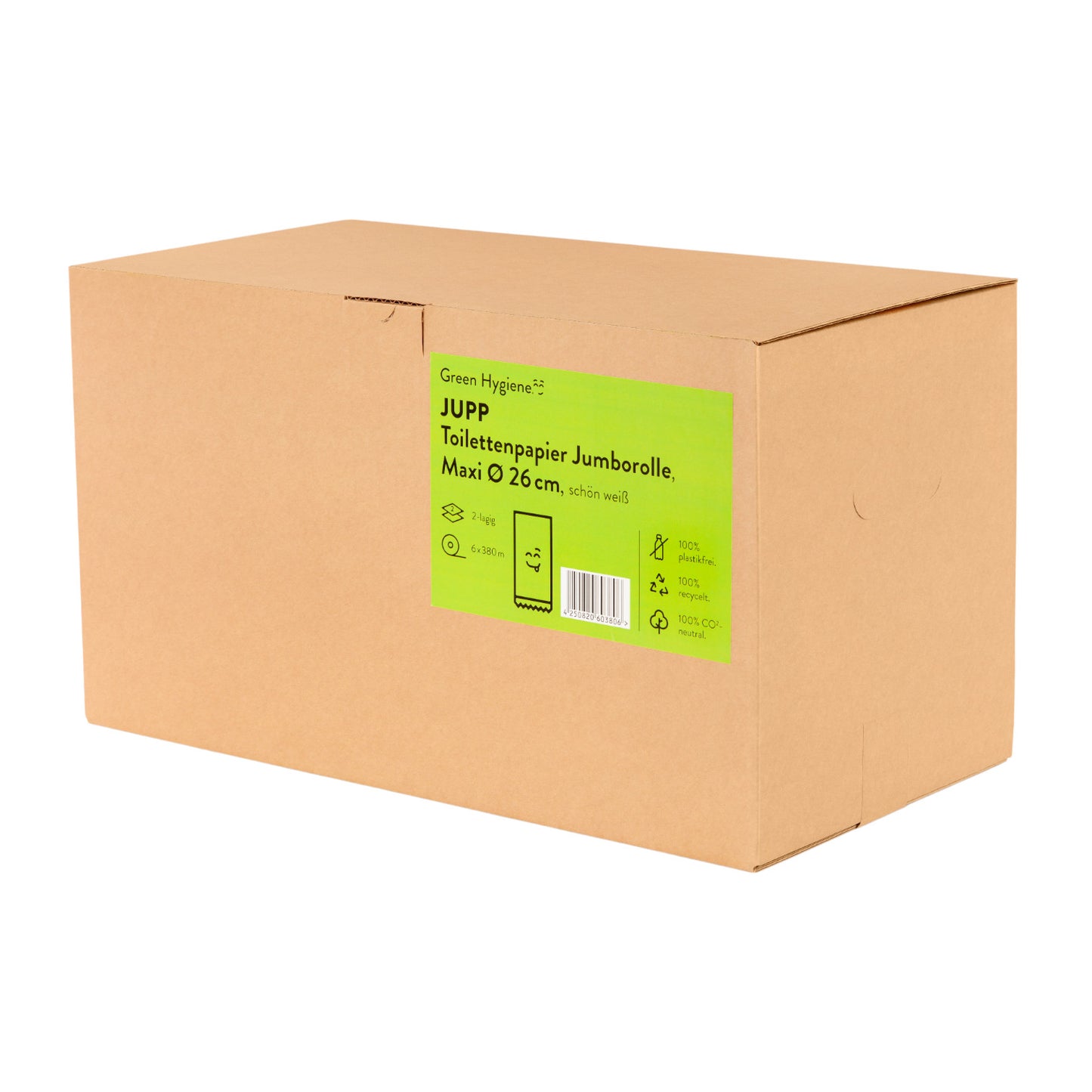 Jumbo-Toilettenpapier, 2-lagig, 380,0m, Recycling
