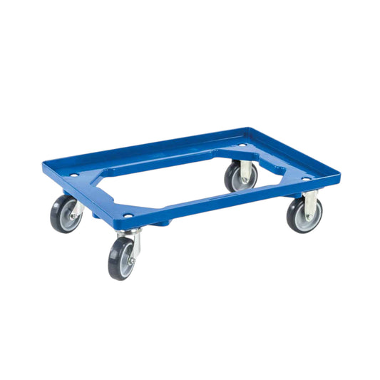 Transportroller KU blau, 415 x 615 mm, light Rahmen, ø 100 TPE