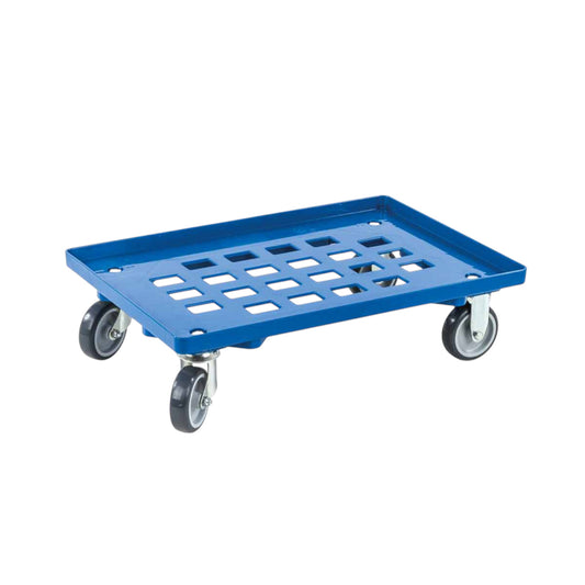 Transportroller KU blau, 415 x 615 mm, light Raster, ø 100 TPE