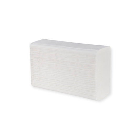 Folded towels, N-fold, 2-ply, 20.80 x 24.00 cm, 3000 sheets.