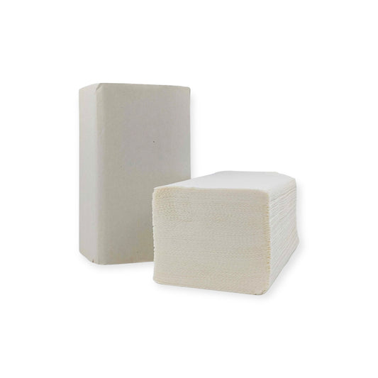 Folded towels, V-fold, 2-ply, 23.0 x 21.0 cm, 3200 sheets.
